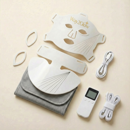Way2Glow LED Anti-Ageing Mask For Face, Neck & Chest