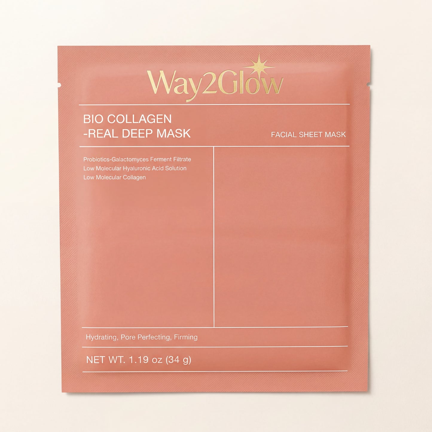 Bio Collagen Face Mask for Deep Hydration, Smoother & Glowing Skin | Way2Glow