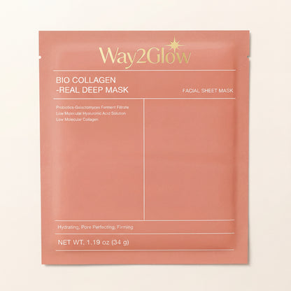 Bio Collagen Face Mask for Deep Hydration, Smoother & Glowing Skin | Way2Glow