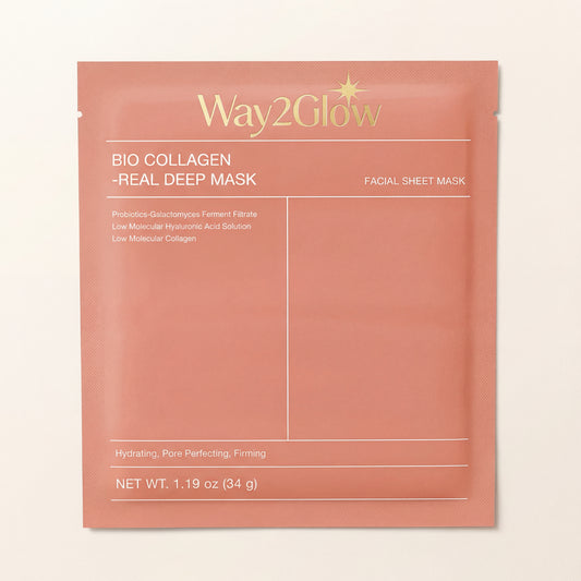 Bio Collagen Face Mask for Deep Hydration, Smoother & Glowing Skin | Way2Glow
