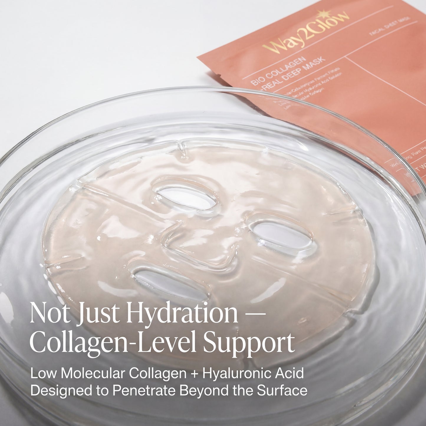 Bio Collagen Face Mask for Deep Hydration, Smoother & Glowing Skin | Way2Glow