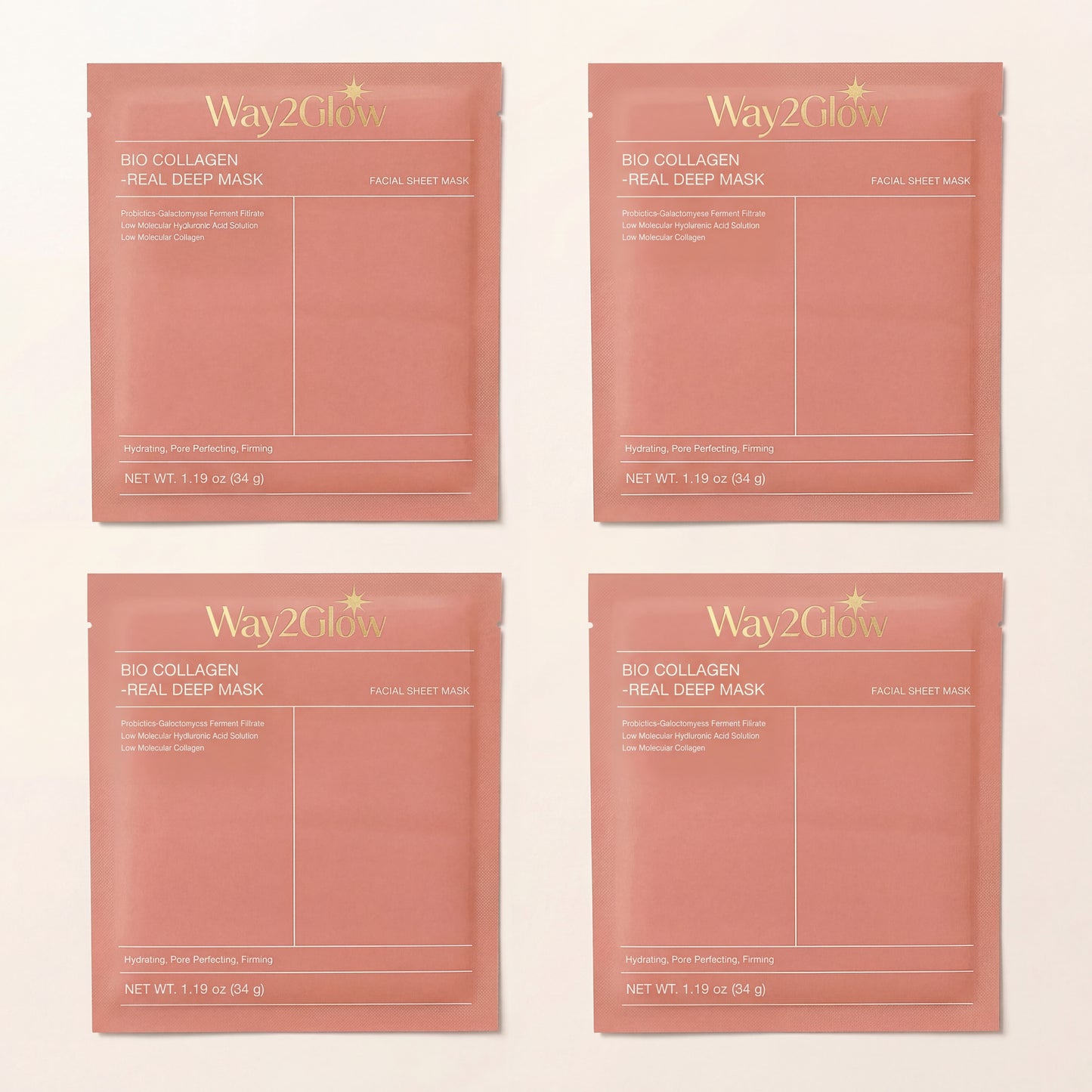 Bio Collagen Face Mask for Deep Hydration, Smoother & Glowing Skin | Way2Glow