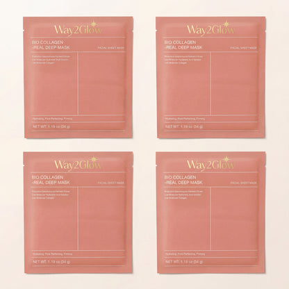 Bio Collagen Face Mask for Deep Hydration, Smoother & Glowing Skin | Way2Glow