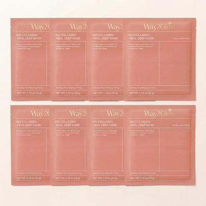 Bio Collagen Face Mask for Deep Hydration, Smoother & Glowing Skin | Way2Glow