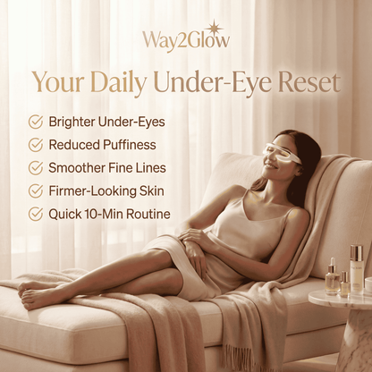 Red Light Therapy Eye Device for Dark Circles, Puffiness & Fine Lines | Way2Glow