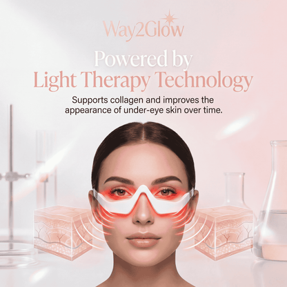 Red Light Therapy Eye Device for Dark Circles, Puffiness & Fine Lines | Way2Glow